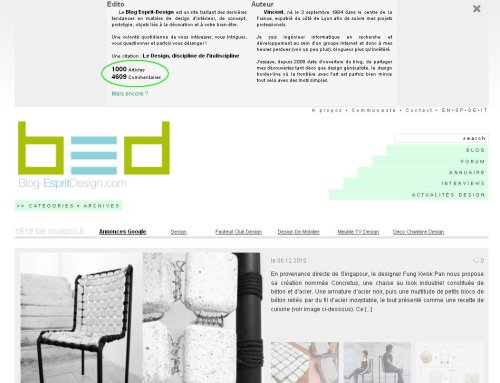 1000 Articles sur BEDesign !