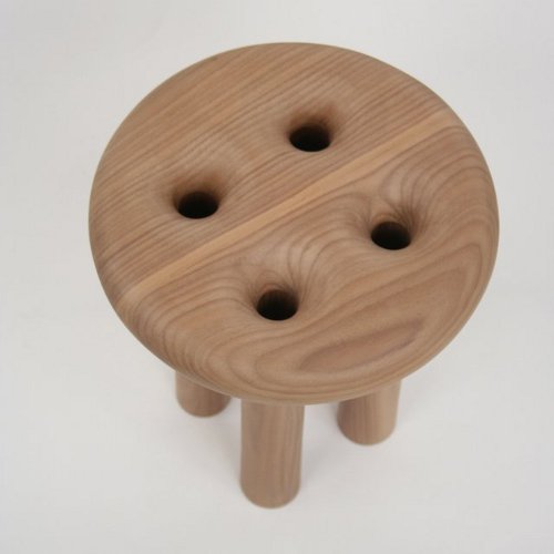 Tabouret bouton par Christopher Kurtz