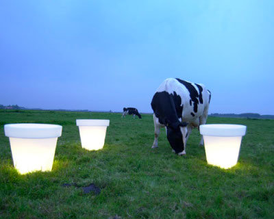 Les luminaires extérieurs : Pot Lumineux