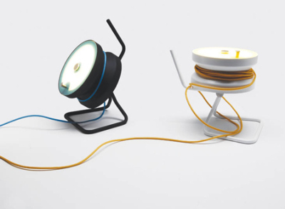 Enrouleur / Lampe Cordula par Stephnie Jasny