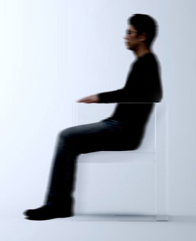 Fauteuil invisible par Tokujin Yoshioka