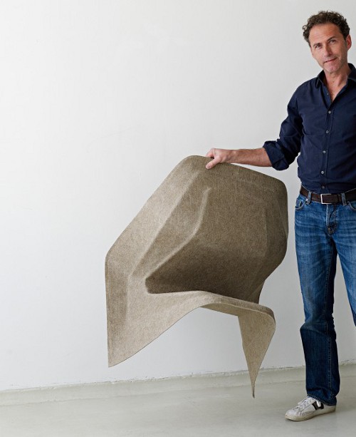 Hemp Chair, fauteuil de chanvre par Werner Aisslinger