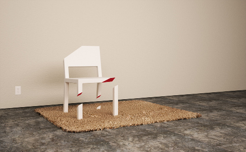 Cut Chair, illusion parfaite par Peter Bristol