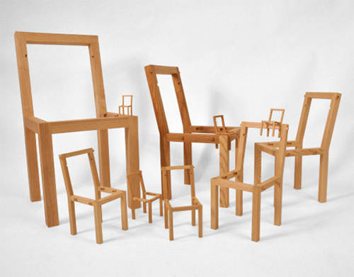 Inception Chair, chaise poupées russes par Vivian Chiu