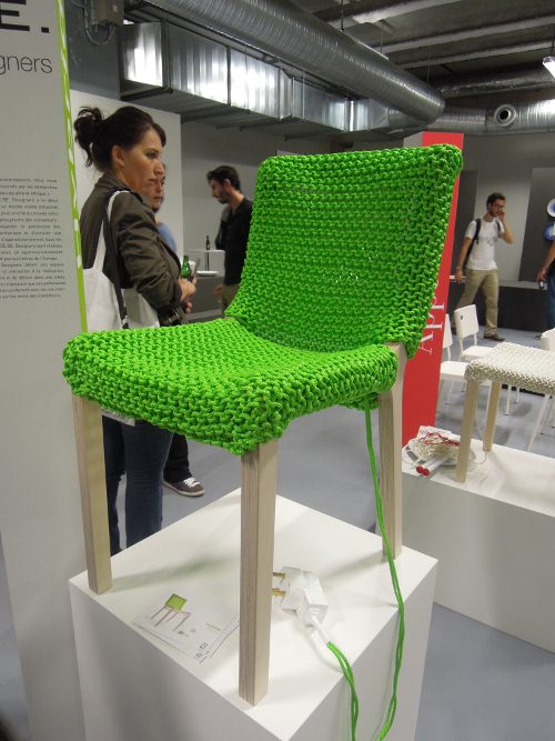 Paris Design Week 2011, chaise tricotée Granny Chair