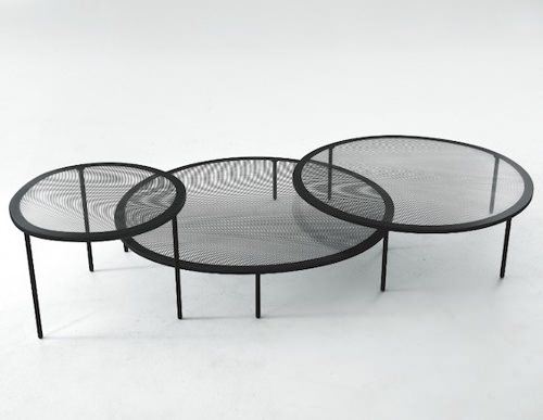 Tables Taffy, l'effet moiré par Luca Nichetto