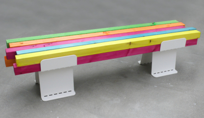 Banc coloré pour Konstfack