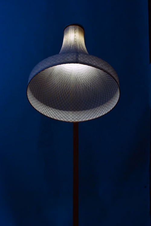 Collection Meshmatics, luminaire de bambou et grillage par Rick Tegelaar