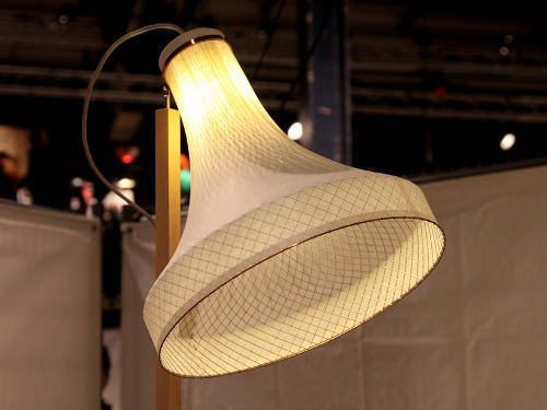 Collection Meshmatics, luminaire de bambou et grillage par Rick Tegelaar