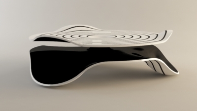 Coffee table hypnotique par Svilen Gamolov