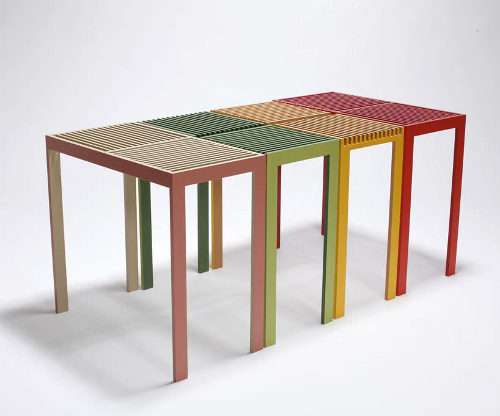 Projet étudiant Table Stack Slit par Hatsumi Hirano