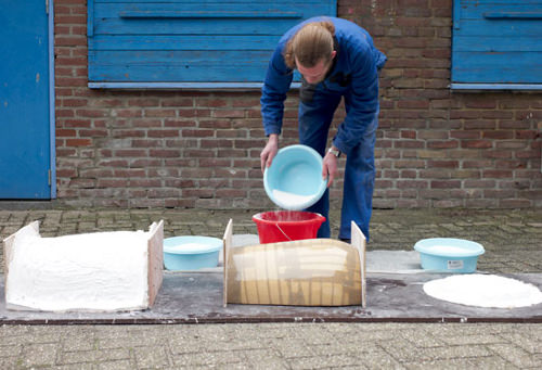 Tabouret Lightweight en porcelaine allégée par Djim Berger