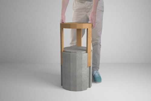 Tabouret Antimatter - studio NOCC