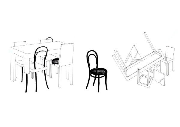 Hommage à la chaise thonet n°14 par Céline Persouyre