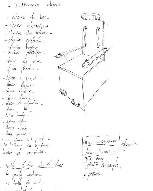 Projet étudiant : Ceci n'est pas une chaise par Léo Abbate