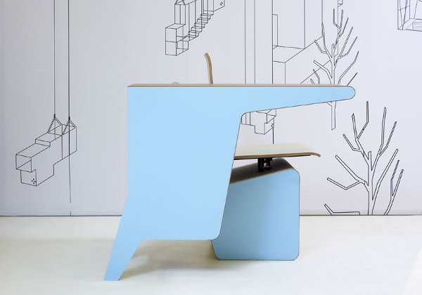 #006 Side Seat le poste de travail compact par Studio Makkink & Bey