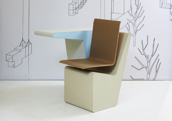 #006 Side Seat le poste de travail compact par Studio Makkink & Bey