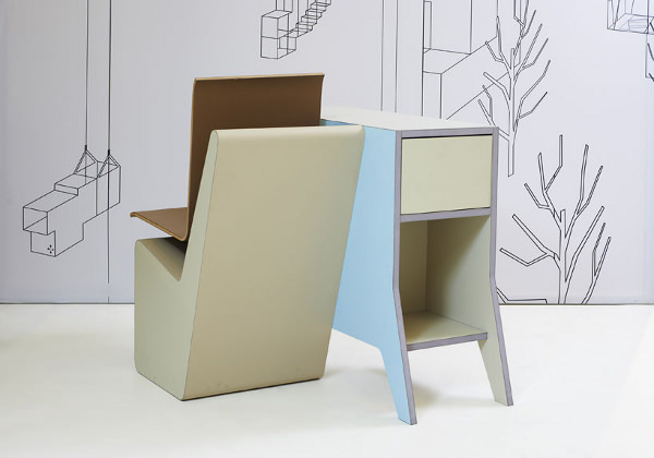 #006 Side Seat le poste de travail compact par Studio Makkink & Bey