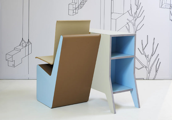 #006 Side Seat le poste de travail compact par Studio Makkink & Bey