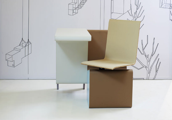 #006 Side Seat le poste de travail compact par Studio Makkink & Bey