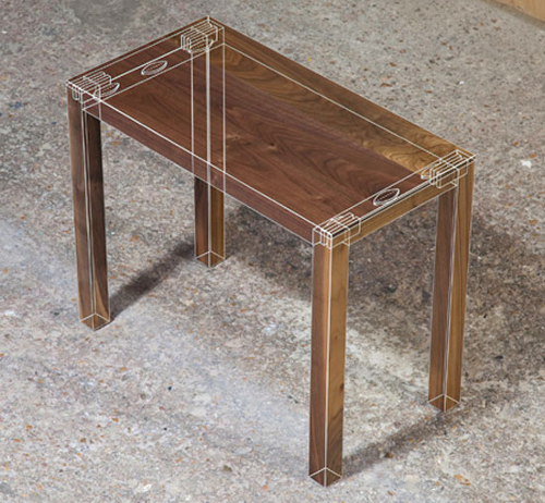 TABLE ILLUSION D’OPTIQUE PAR BATCHDESIGN