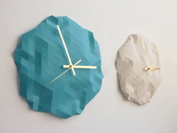 Horloge origami par Raw Dezign