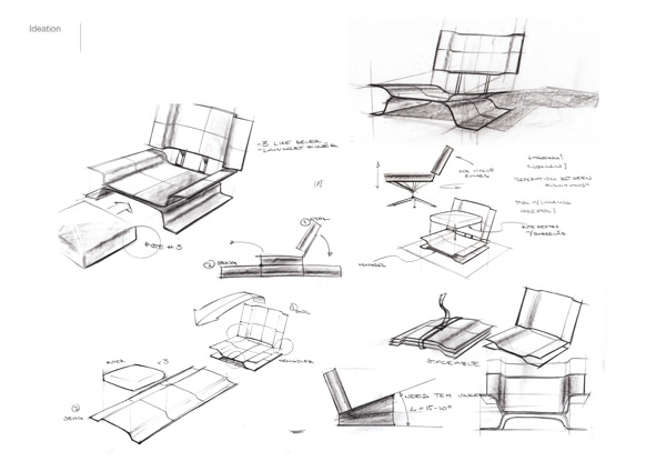 C1 fauteuil compact pour vie compacte par Erik Lyche Solheim