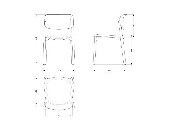 Chaise Boss le contreplaqué courbé par Tobias Nitsche