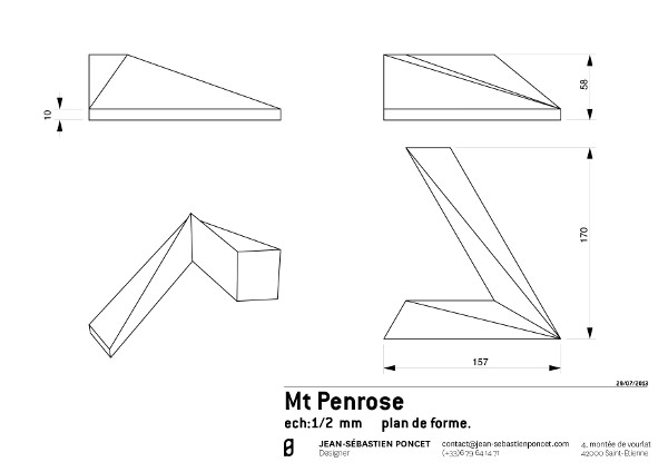 Centre de table Bastion Mont Penrose par Jean-Sebastien Poncet