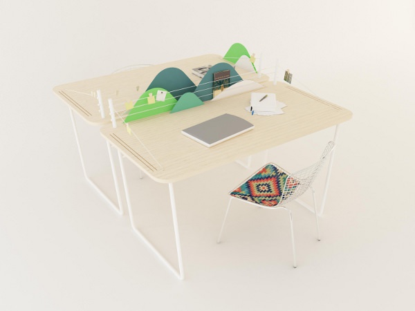 Landscape table le bureau paysage par Jelena Vucicevic