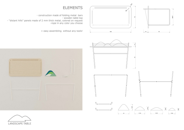 Landscape table le bureau paysage par Jelena Vucicevic