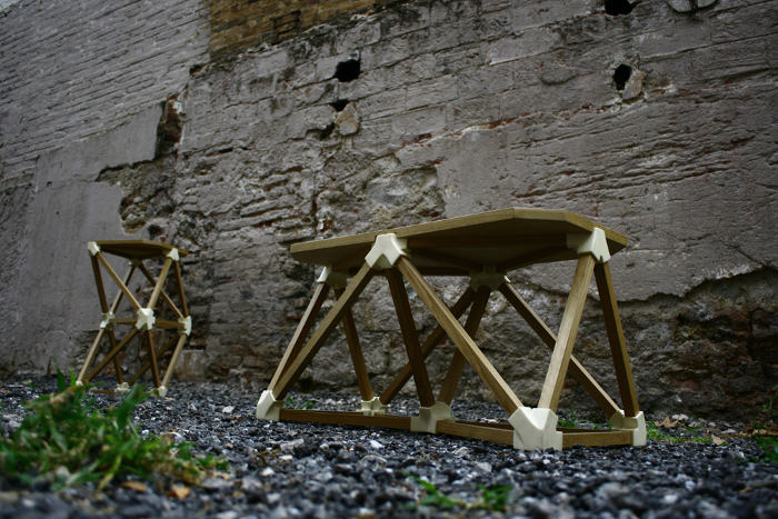 Projets Hedron et Octahedrons mobilier par Benjamin Migliore