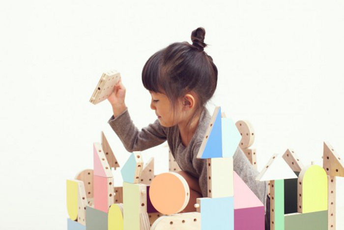 Dowel blocks le kit de construction pour enfant par Ichiro Design