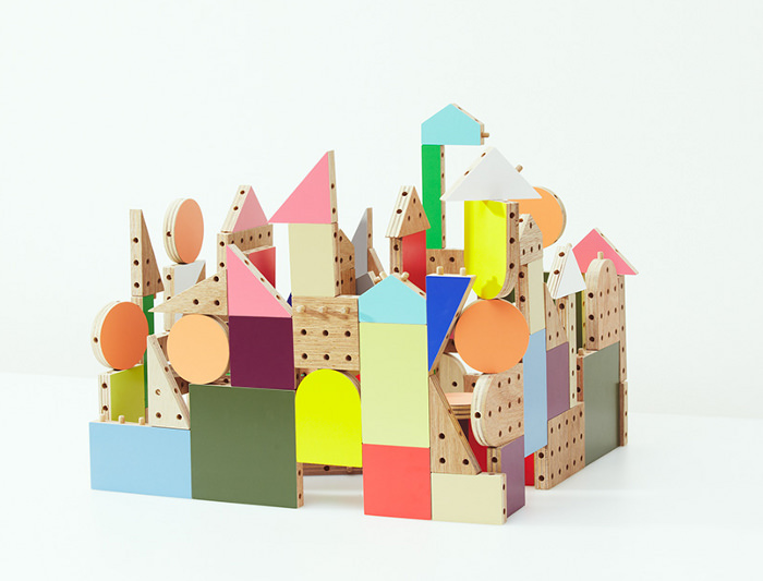 Dowel blocks le kit de construction pour enfant par Ichiro Design 