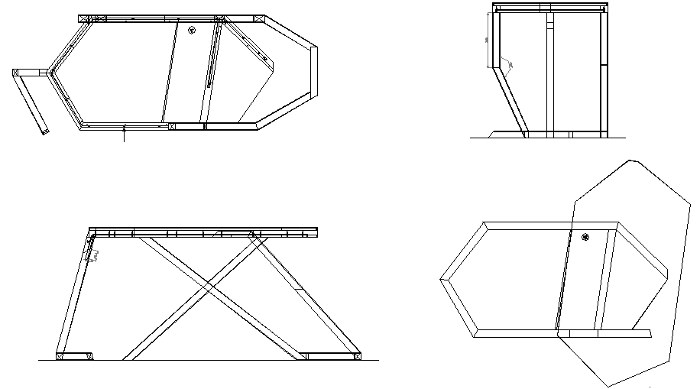 Projet étudiant : Le bureau cintré par Jean-Loïc Ravasseau