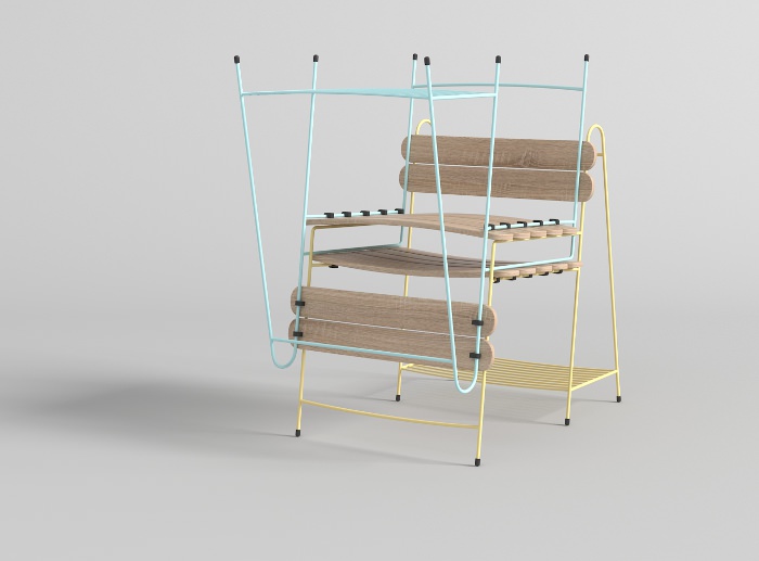 Nebt la chaise de jardin par Burak Kocak