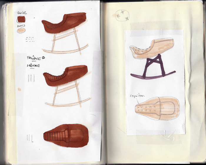 Le fauteuil à bascule DADA par Tiphaine Vasse