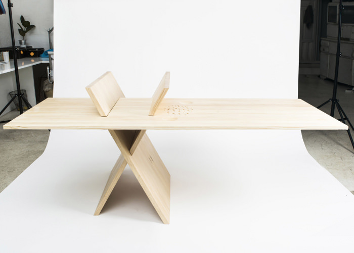 Xtable la table en équilibre par le studio Mayice