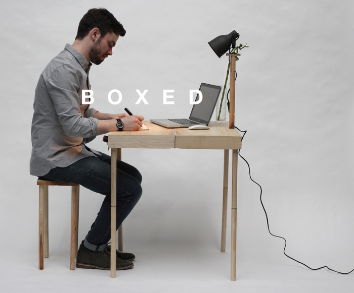 Boxed le bureau mallette par Tyrone Stoddart