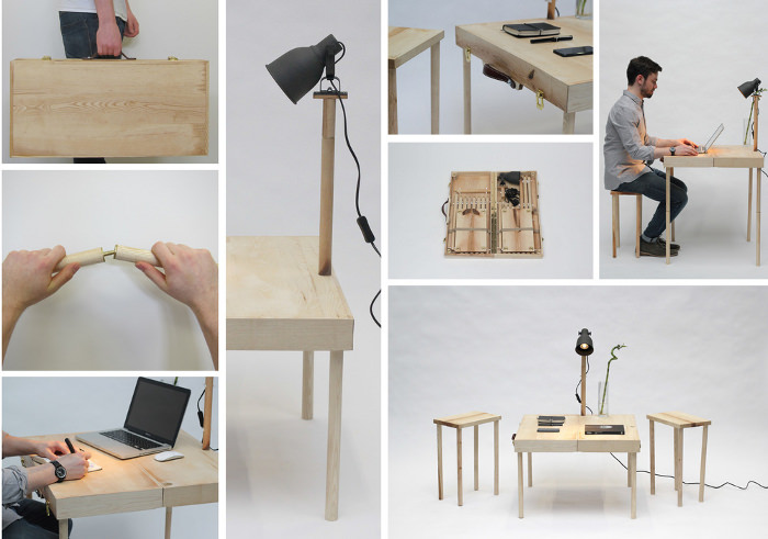 Boxed le bureau mallette par Tyrone Stoddart