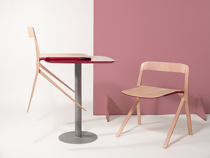 Espresso la chaise à café par Giuseppe Formica