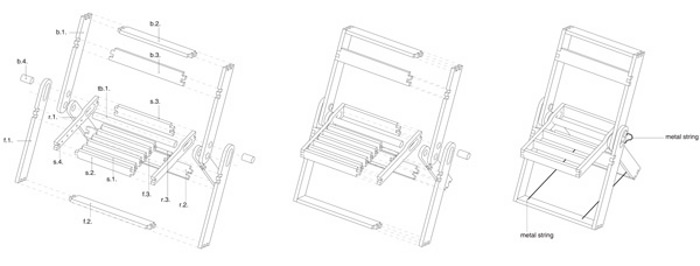 Folding chair par Pawel Kochanski