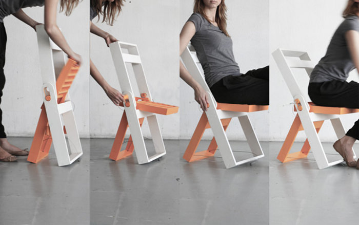 Folding chair par Pawel Kochanski