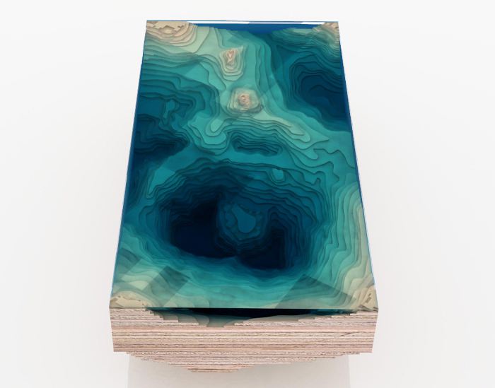 Table ABYSS explore les fonds marins par Duffy London