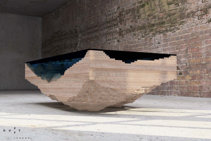 Table ABYSS explore les fonds marins par Duffy London