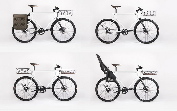 Vélo EVO design transport mobilité casier siege enfant