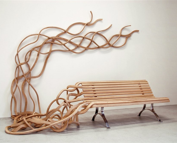 BANC POUR GRAND JARDIN PAR PABLO REINOSO