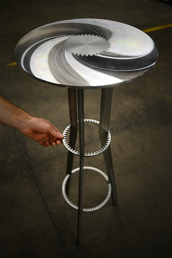 Coup de coeur PDW 2014 : Tables engrenage GEARS par Amaury Poudray