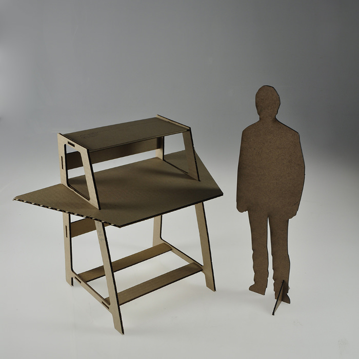 3D fabrication Desk le bureau par Peter Borges