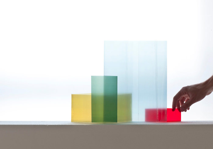 Collection de Vases colorés Ruutu Vases par Ronan et Erwan Bouroullec 